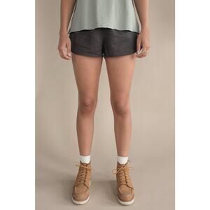 ⚡️ MATE the Label Sold Out Mid-Rise Linen Ruby Shorts - Vintage Black - Medium